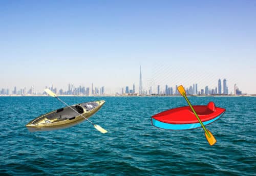 Kayaking in Dubai